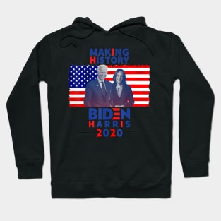 Biden Harris Vice 2020 US Flag Photo Making History T-Shirt Hoodie